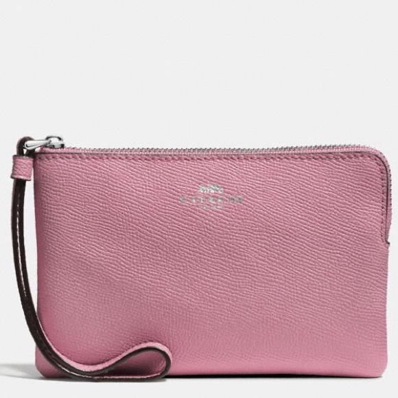 Coach NWT Corner Zip Wristlet in Tulip - Picture 2 of 5